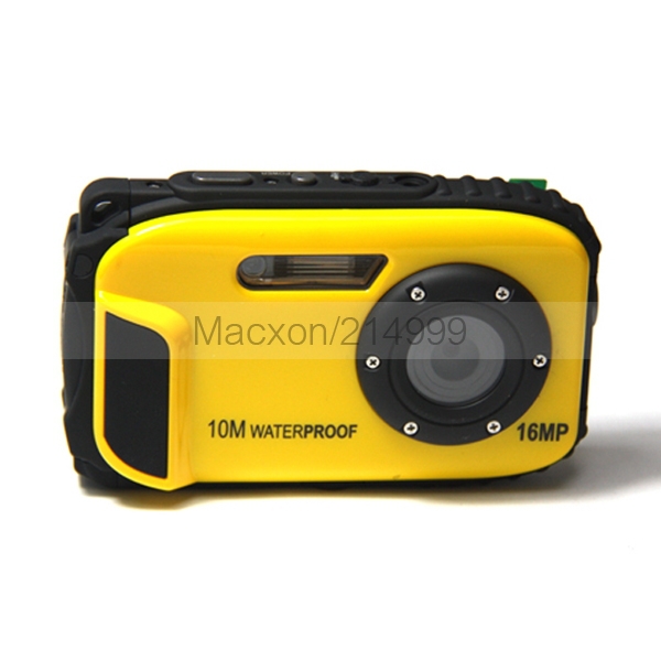 Blue Yellow Red 16MP Waterproof Digital Camera 8X Zoom Shockproof Underwater Mini Camera 10M Waterproof 2