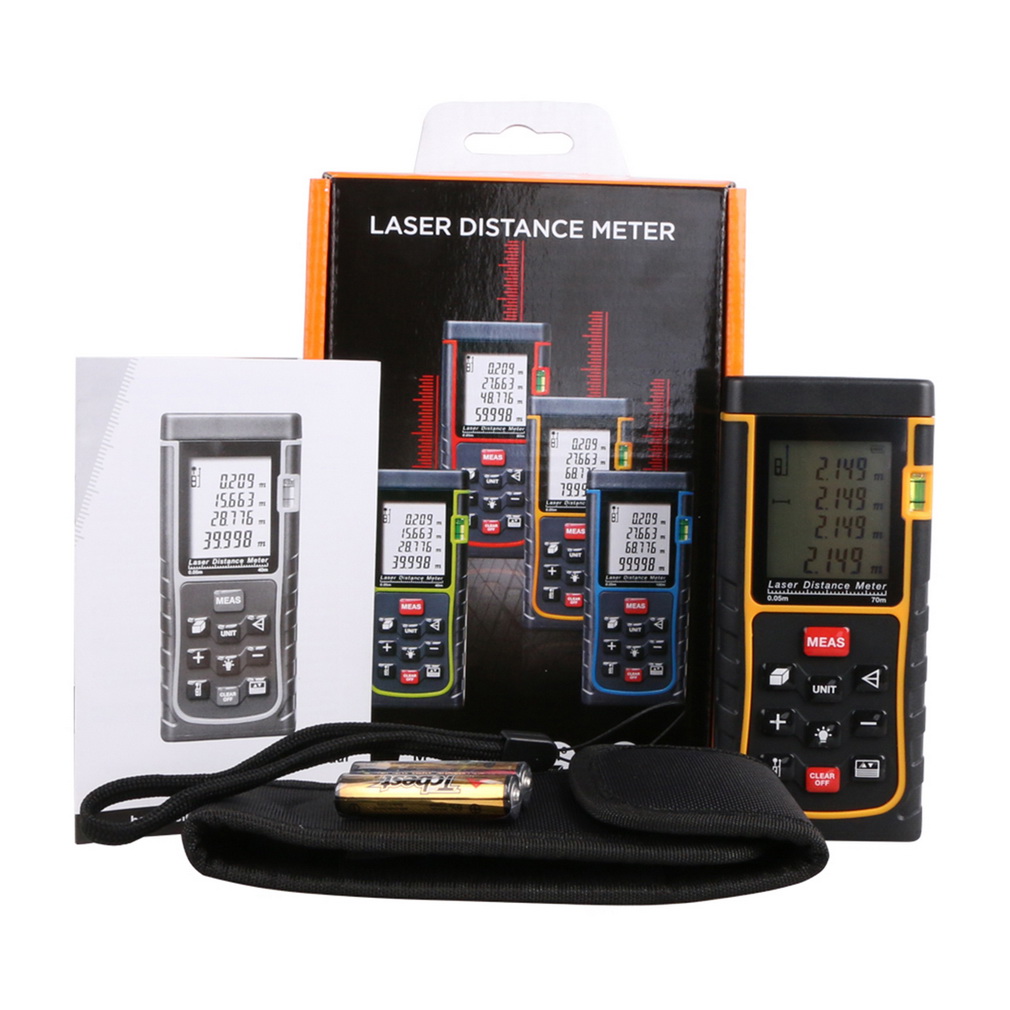 70M Mini Digital Handheld Laser Distance Meter Range Finder Measure Diastimeter Brand New