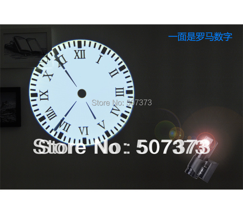 roman words face wall digital projector clock led projection clocks arab words multy light color ...