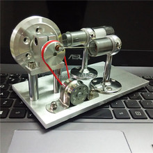 New Arrival Aluminum Base Hot Air Stirling Engine Model, Stirling Engine Generator, Stirling Engine Motor with LED Light sk-3
