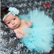 2015 NEW 17 Colors Newborn Tutu Skirt With Matching Flower Headband Stunning Newborn Photo Prop Girls Pettiskirt tutu TT001