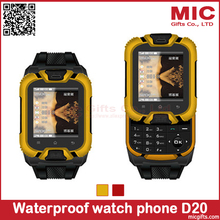 New Arrival D20 Touch Screen Watch Phone Waterproof Cell Phone Personalized With Mini Bluetooth Earphone Gift Free Shipping P373