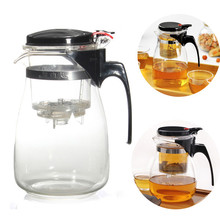 Hot Sale New Arrival 900ml Simple Tea Kettle Tea Pot Heat Resistan Glass Teapot Convenient Office Tea Pot Set ETP002