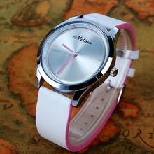 Nuevo 2015 de la alta calidad de cuero correa de reloj de cuarzo LOGO 100% mujeres vestido reloj mujeres reloj de cuarzo relojes Casual