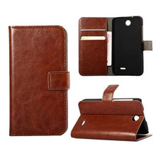 D310 Luxury Crazy Horse Leather Flip Up and Down Case Cover for HTC Desire 310 Back Cover With Stand Card Holder