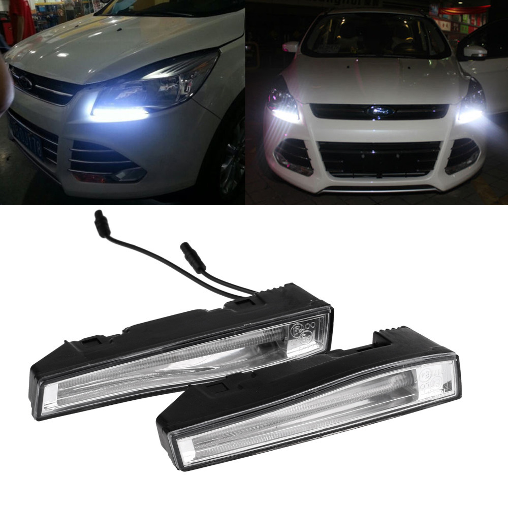 2pcs lot Super Bright Universal waterproof IP67 CREE LED Daytime Running Light LED DRL Car Driving