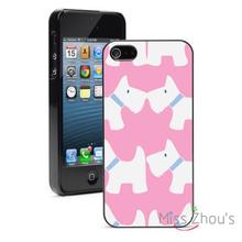 Scottie Scotish Terriers Pink Protector back skins mobile phone cases for iphone 4/4s 5/5s 5c SE 6/6s plus ipod touch 4/5/6
