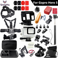 Gopro accessories set Gopro hero 5 waterproof protective case chest mount Monopod for gopro hero 5