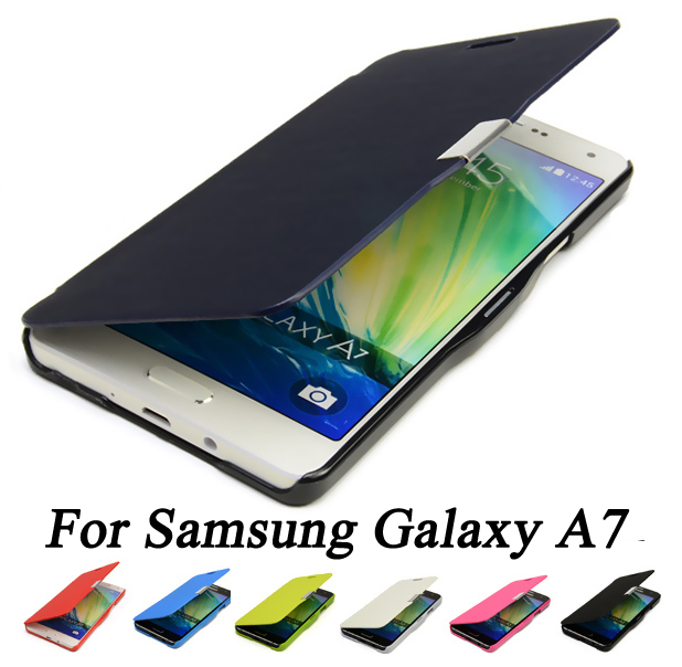 Luxury Magnetic Flip Hard Slim Leather Cover Case For Samsung Galaxy A7 A700 A7000 cases phone