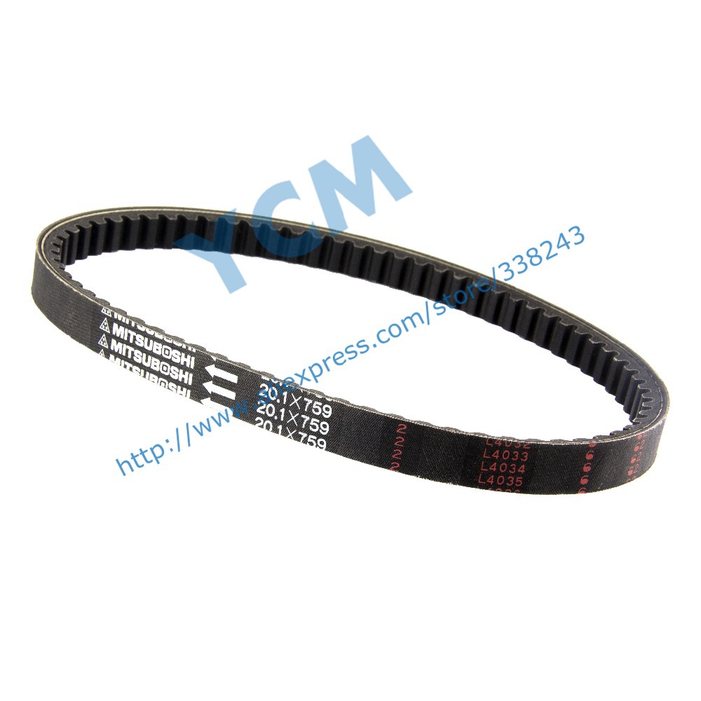 MITSUBOSHI 20.1X759 Drive Belt,Scooter Engine Belt, for Chinese Scooter, CVT Belt, Free Shipping