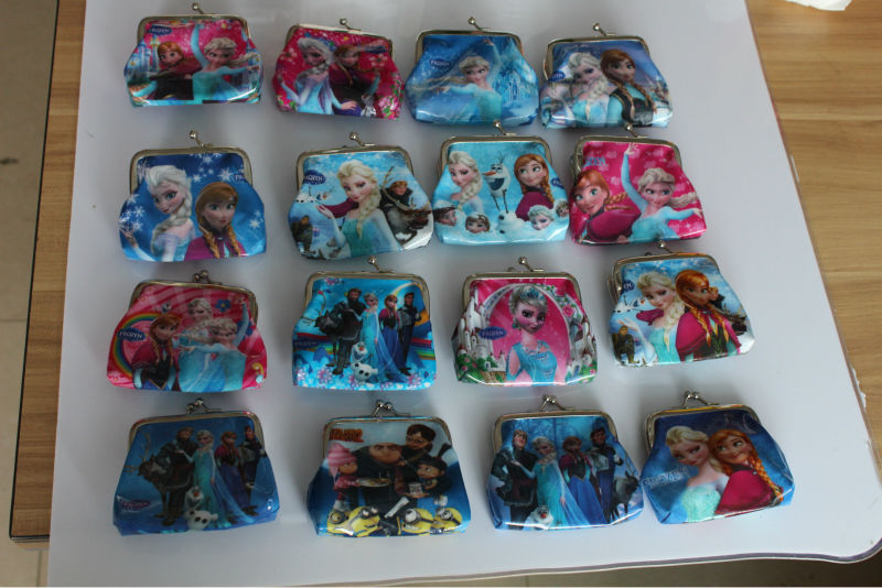 Children Elsa Wallet PVC Coin Wallets Anna Money Bag Baby Girls Party Supplies Silicone Purses Best