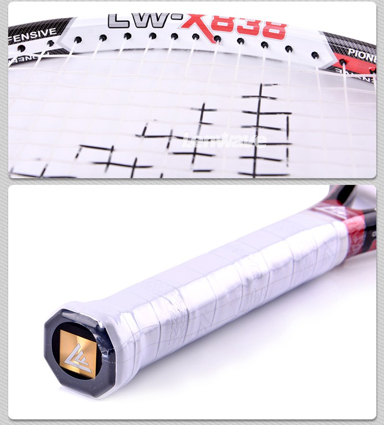 Carbon Aluminum Head Tennis Racket Lenwave Brand Men and women sports training Raquete 838#