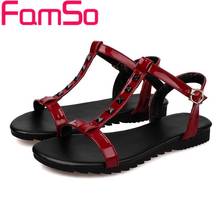 Free shipping 2016 New Women T-Strap Sandals yellow Flip Flops Shoes Peep toe Slides Summer Black Women’s Flats Sandals FS459