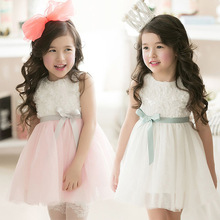 2016 Summer Flower Girls Dresses for Party Wedding Kids Princess Sofia Tutu Dress Children Clothes Baby Girl Evening Prom Dress