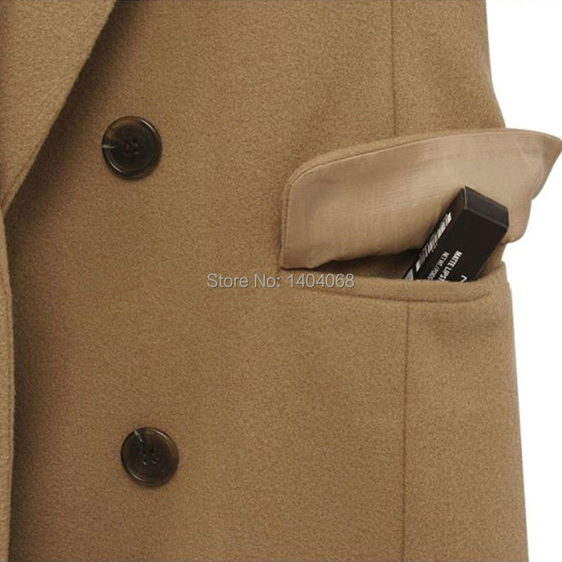 5XL Большой размер зимнее шерстяное пальто женщин мода зубчатый воротник двубортный пиджаки с длинным рукавом свободного покроя тонкий смеси пальто пончо