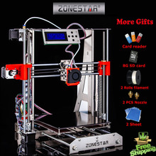 100% brand new Upgraded Quality High Precision Reprap Prusa i3 DIY 3d Printer kit P802 with 2 Rolls Filament 8GB SD card