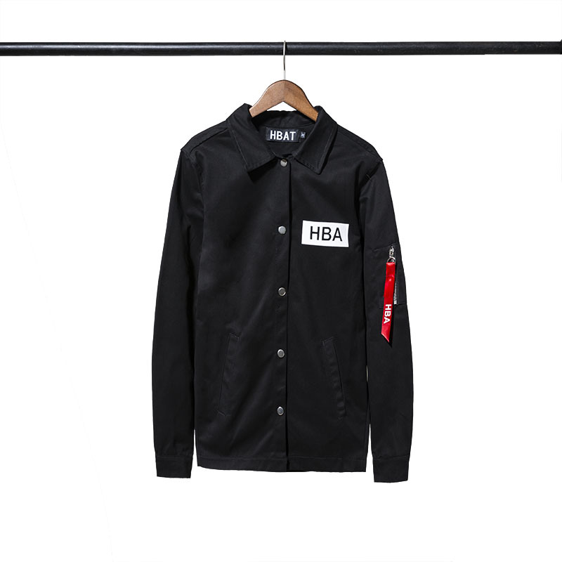 High Quality Brand Clothing Hood By Air Long Sleeves T Shirt men Printed HBA Letters Hip Hop Fashion Camisetas Hombre men Tshirt