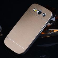 For Samsung Galaxy S3 SIII i9300 i9308 Luxury Brushed Aluminum Metal Back Cover Case Free Shipping