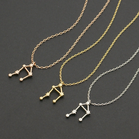 Libra Zodiac Sign Astrology Necklace constellation jewelry, astrology necklace, star sign, september birthday, october birthday.jpg