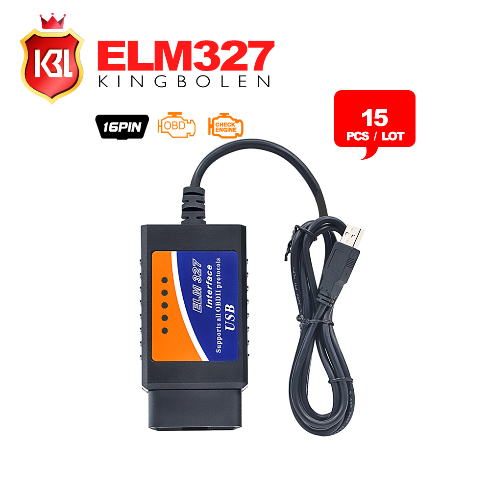 15 ./   ELM327  USB OBD2   V1.5 OBDII OBD 2 II ELM327 usb- 
