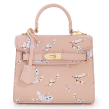 2016 New Sale Bolsas Mujer Small Peekaboo Saddle Faux Leather PU Pink Cat Floral Women’s Handbags For Lady Messenger Bags Totes