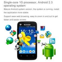 Unlocked Lenovo A300T Cheap Phone 4 0 inch Android 2 3 Elder Smart Phone SC8810 Single