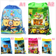 free shipping Cute Despicable Me bag Minion Plush Backpack Child PRE School Kid Boy and Girl Cartoon Bags