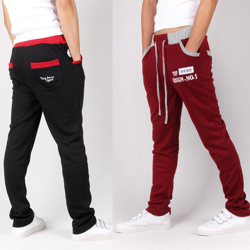 straight cut jogging pants