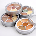 4 pcs Lot 6 Colors Round Make Up Concealer Palette Foundation Primer Invisible Pore Wrinkle Cover