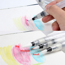 Water Piston Writing Watercolor Brush Traditional Chinese Japanese Calligraphy Drawing Pen Beginner 12cm free Shipping