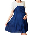 Hot Sales Plus Size Casual Maternity Dress Chiffon Pleated Maternity Clothing Clothes For Pregnant Women Asian