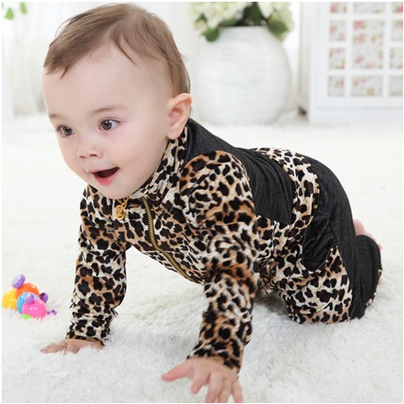 Infant leopard dress