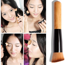 2015 1 PCS High Quality Powder Makeup Brushes Wooden Handle Multi Function Blush Brush Mask Brush