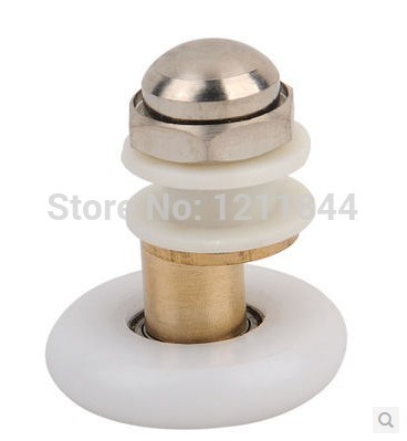 Shower room pulley glass door nylon roller wheels ...