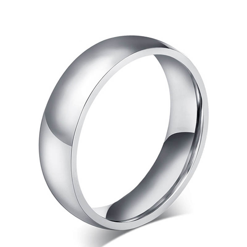 fine stainless steel men's wedding ring