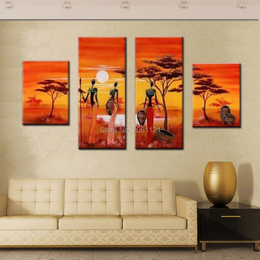 High quality orange painting buy cheap orange painting lots from ... Keuken tegels spiegel houten