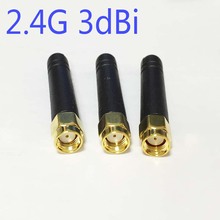 Wifi Antenna 2.4G 3dbi with RP-SMA connector signal booster Straight head NEW Wholesale