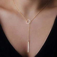 high-grade simple metal short necklace for fashionable women b3xr