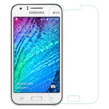 0.3mm Tempered Glass for Samsung Galaxy J1 9H 2.5d Arc edge Anti Explostion Fingher Print Film with Clean tools