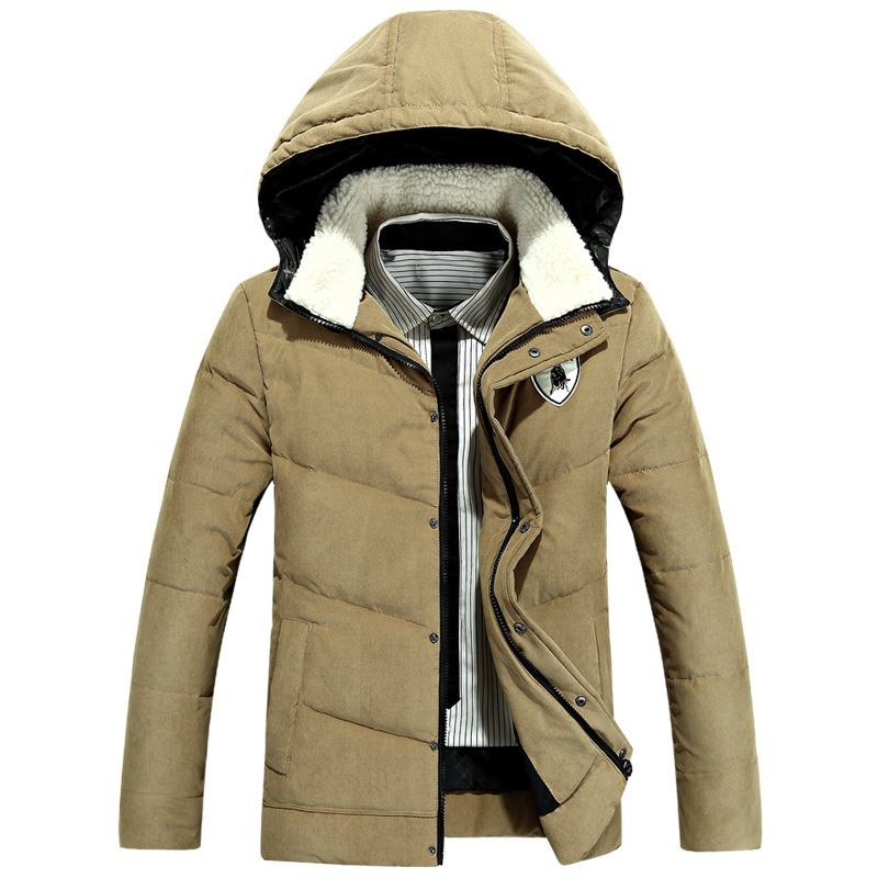 Snowka Fashion 2015 Parka Men Full Sleeve Hood Outwear Windproof Other Cashmere Collar Thick Man Coat