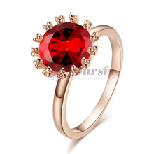 Simulation Of Ruby Diamond Rings 18K White Gold Plated  Toe Ring Drop Shipping R1284R2