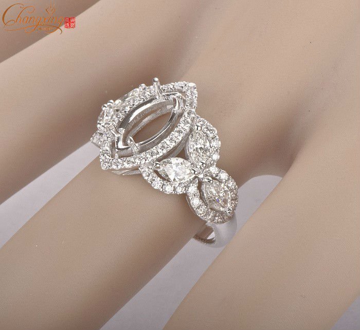 Marquise engagement rings settings