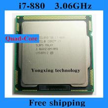 Core i7 880 3.06GHz 8M SLBPS Quad Core Eight threads desktop processors Computer CPU Socket LGA 1156 pin