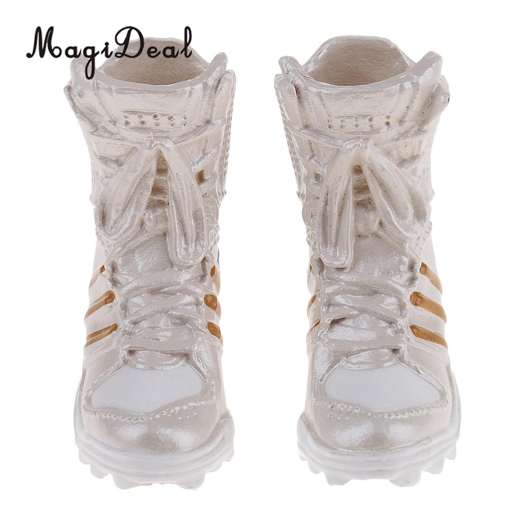 1 Pair 1/6 Female Shoes Combat Boots for 12'' Phicen/Cy Girls Figures Green