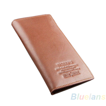 Men s Wallets Genuine Leather Long Wallet Casual Fashion Clutch Card Holder Suit Purses Bag 048G