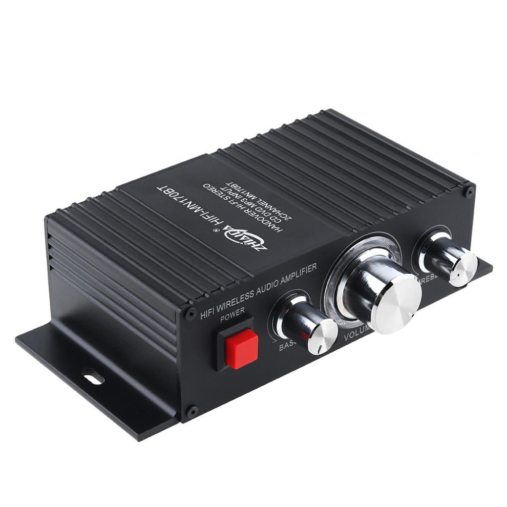 60W Bluetooth Small Hi Fi Stereo Wireless Audio Power Amplifier with