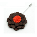 2016 Men s Suit Wooden Flower Brooches Lapel Pins Accessories Handmade Wood Brooches Wedding Brooch Corsage