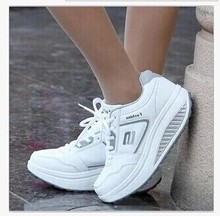 new arrival 2016 women casual swing shoes fashion designer breathable brand shoes woman leather slimming shoes free shipping