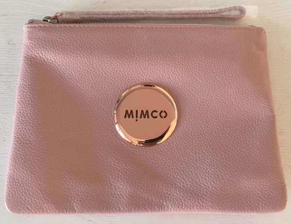 Mimco Medium POUCH LOVELY matt blosssom pink LEATHER rose gold buttom Women Wallet high quality leather wallet FREE SHIPPING