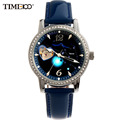 TIME100 Women s 12 Constellation Taurus Automatic Self wind Mechanical Watch Diamond Ladies Leather Band Wrist